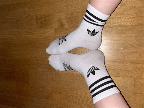 Weisse Tennissocken Adidas 